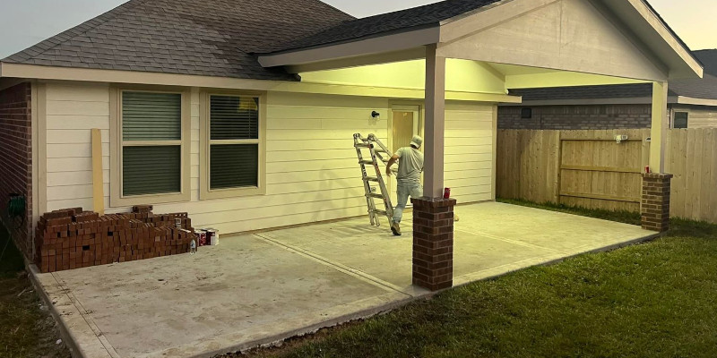 Patio Installation in Highlands, Texas